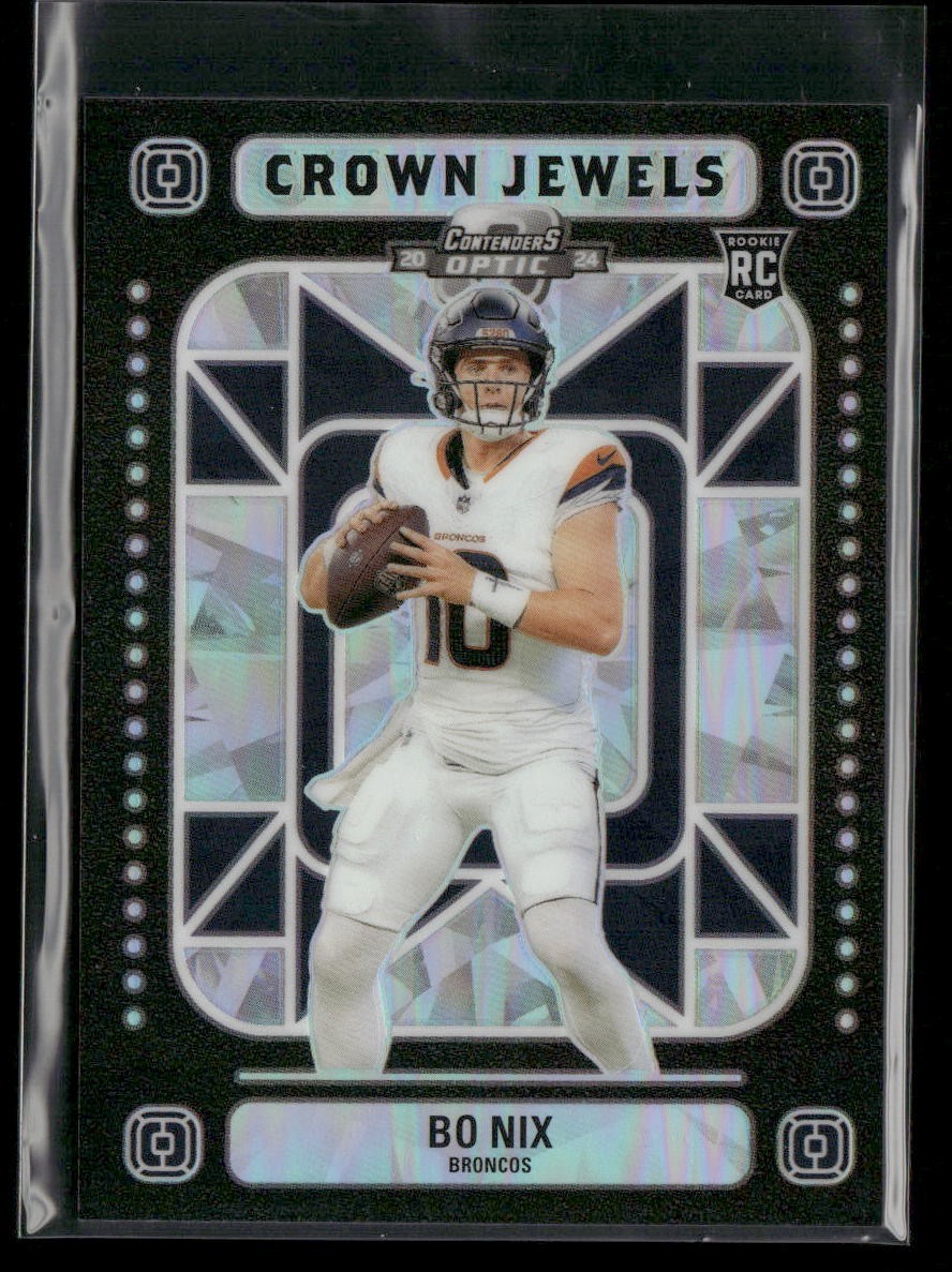 2024 Panini Contenders Optic Football Crown Jewels Bo Nix RC