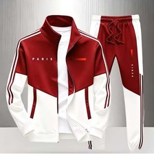 BIG Men's 2Pc Colorblock Tracksuit Set, Casual Wear, High Collar Plus Size XXXL