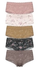 VICTORIA'S SECRET 5-Pack Cheeky Panties Lace Size MEDIUM - NEW IN PACKAGING