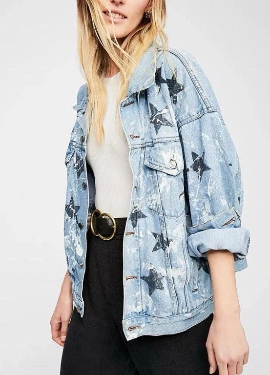 NWT Free People Star Denim Jacket - Image 3 of 4