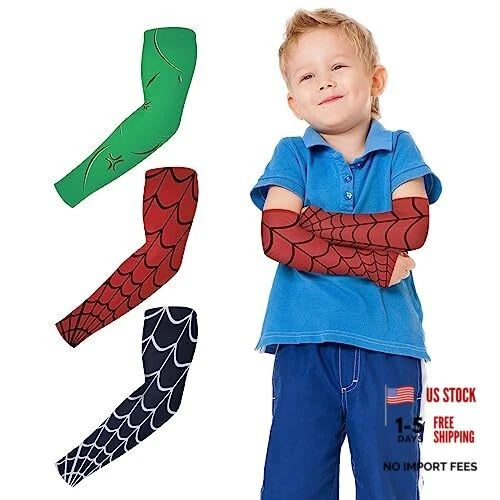 Arm Sleeves for Kids,3 Pairs Compression Arm Sleeve for Black,green,red
Opens in a new window or tab