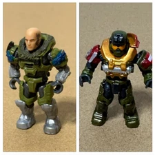 Mega Bloks Construx Halo UNSC Spartan Jorge-052 Spartan Jun-A266 Model in Loose