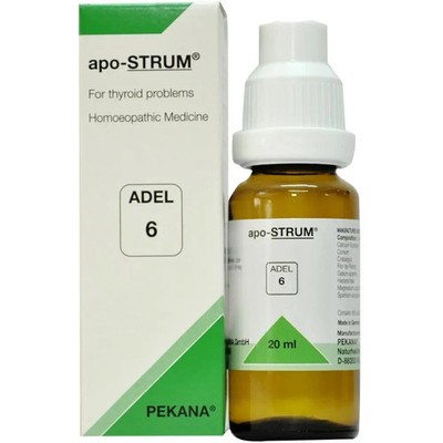 ADEL 6 Drops (Pack of 1) apo-STRUM Pekana (20 ml) Germany OTC Homeopathic Drops