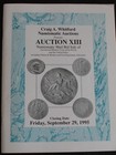 9/29/95 CRAIG A WHITFORD COIN AUCTON CATALOG * AUCTION XIII — photo 1