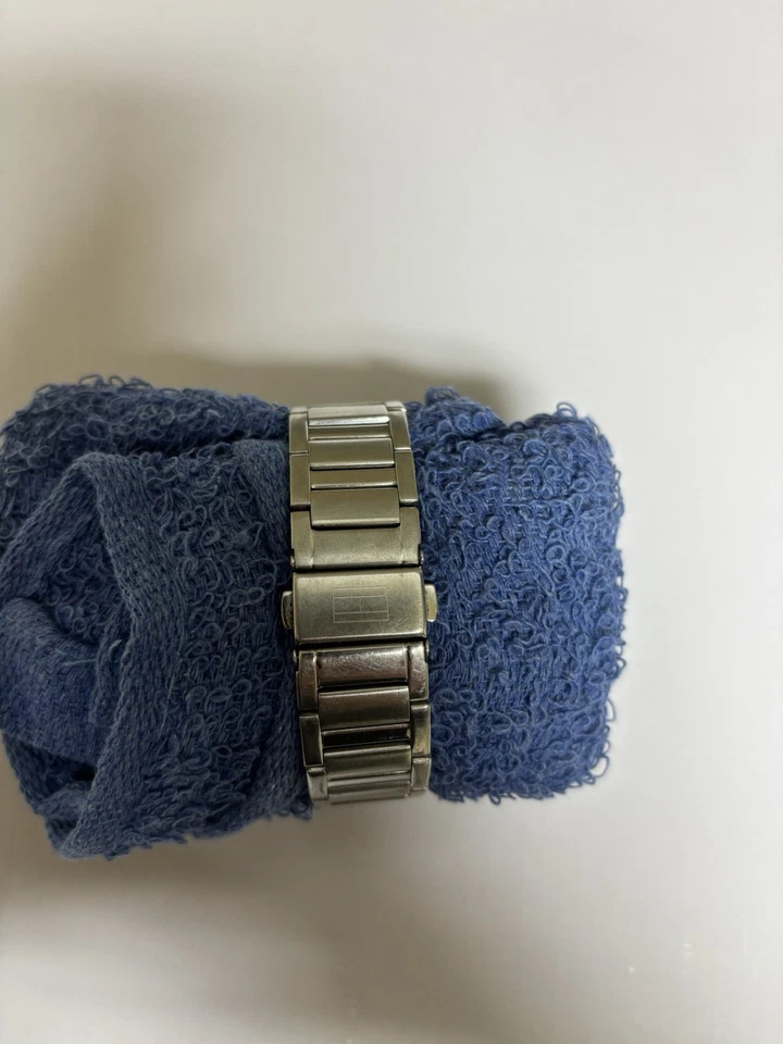 Tommy Hilfiger Men’s Stainless-Steel Watch – Rectangular Black Dial, Date - Image 2 of 3