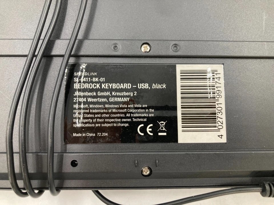 Speedlink SL-6411-BK-01 Bedrock Keyboard - kabelgebunden (USB), schwarz - Bild 3 von 3