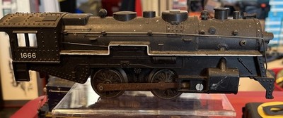 Marx O Scale Train 1666 Locomotive Engine Tested & Works ( T 25 )