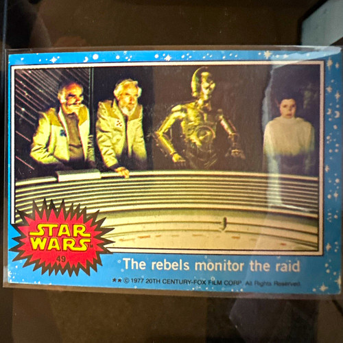 1977 Topps Star Wars #49 The rebels monitor the raid — TAG (grade unconfirmed)