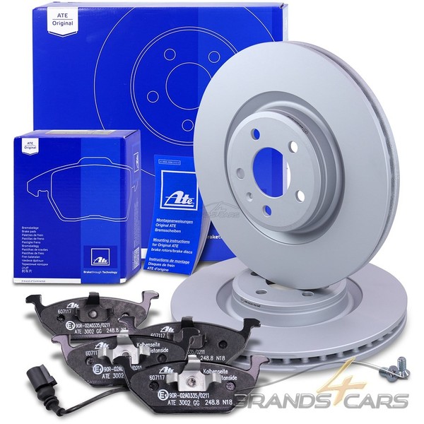 ATE Bremsscheiben Ø345 +BelÄGe MIT Kontakt Vorne FÜR Audi A4 B8 8K A5 8T 8F-image