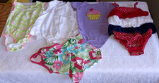 Lot of of 5 Baby Girls Summer Clothes 6-9 Months with Swim Wear Carter's, Oshkos