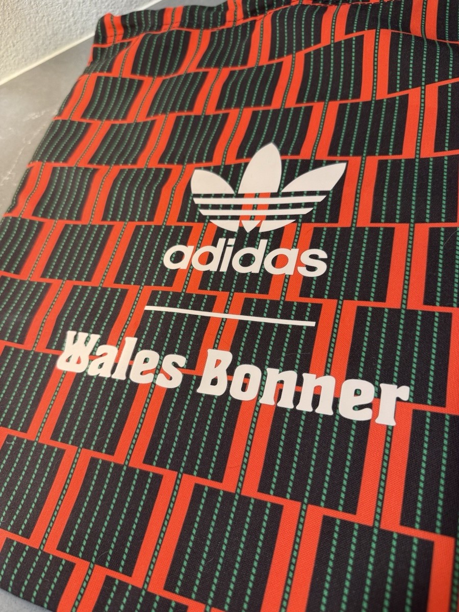 敗*煮様 ADIDAS × WALES BONNER ナップザック　ダストバック Adidas Wales Bonner Drawstring Shoe Dust Bag ~15 x 16” Red Black