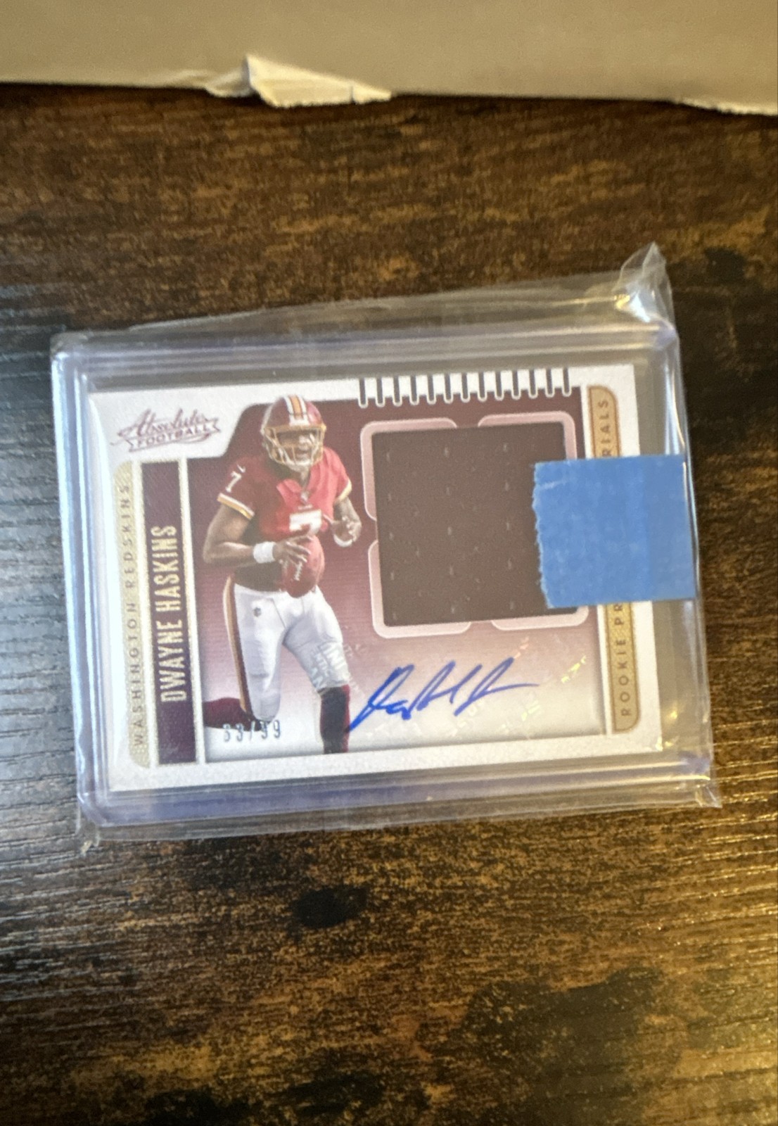 2019 Panini Absolute Rookie Premiere Materials Autos Dwayne Haskins Jumbo /99 