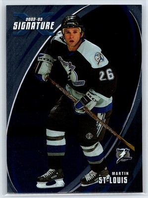 2002-03 Be a Player Signature Series Martin St. Louis Tampa Bay Lightning #091