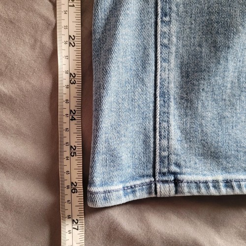 Quince Womens Stretch High Rise Straight Blue Slim Jeans Size 29 Organic Cotton - Picture 7 of 8