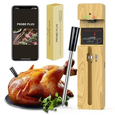 Meat Thermometer Digital Wireless, 600FT Long Range Remote Monitoring mobile app