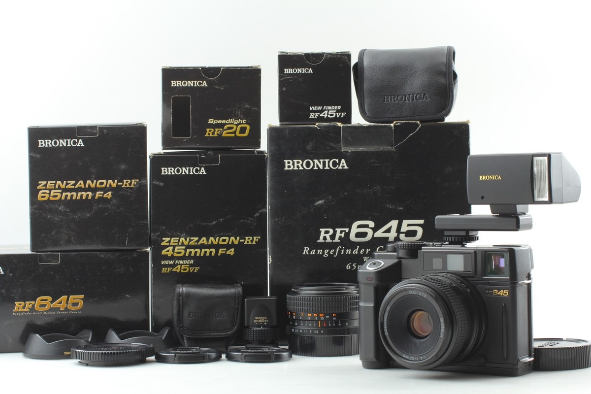 Lens [ALL MINT in Box] Zenza Bronica RF645 Camera 65mm 45mm RF