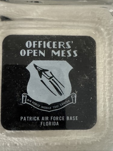Vintage USAF Mess Hall Patrick Air Force Base Florida Glass Ashtray - Picture 2 of 3