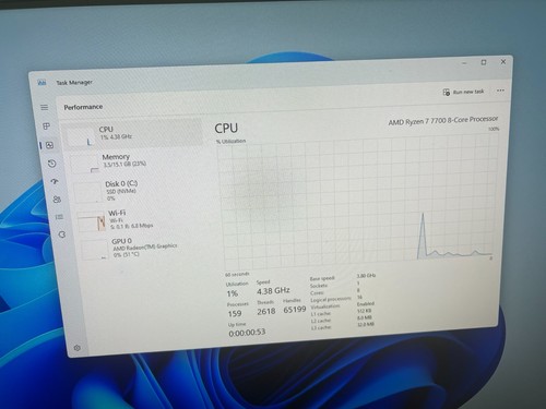 CyberPowerPC Gaming Desktop – Ryzen 7 7700, 16GB DDR5, 2TB NVMe, 800W Gold PSU - Picture 10 of 13