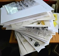 Multi-stamp ACRYLIC PHOTOPOLYMER STAMP SETS: Hero Arts, Inkadinkado +. Unused.