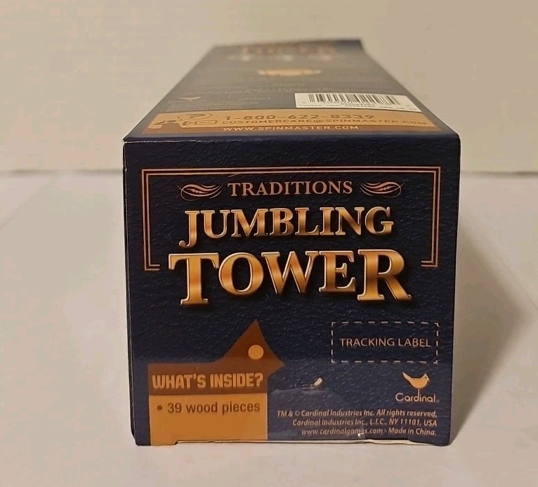 Tumbling Tower Stacking Blocks Game Classic 39 Wood Piece Gift Set New