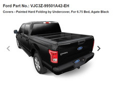 Ford Super Duty Hard Folding Tonneau Cover 6.75 Bed Vjc3z-99501a42-eh Black