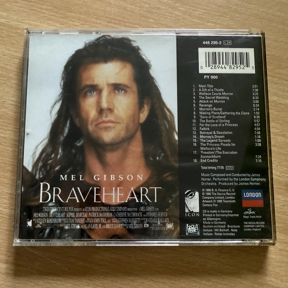 BRAVEHEART / Soundtrack / CD / James Horner / London Symphony Orchestra - Bild 3 von 3