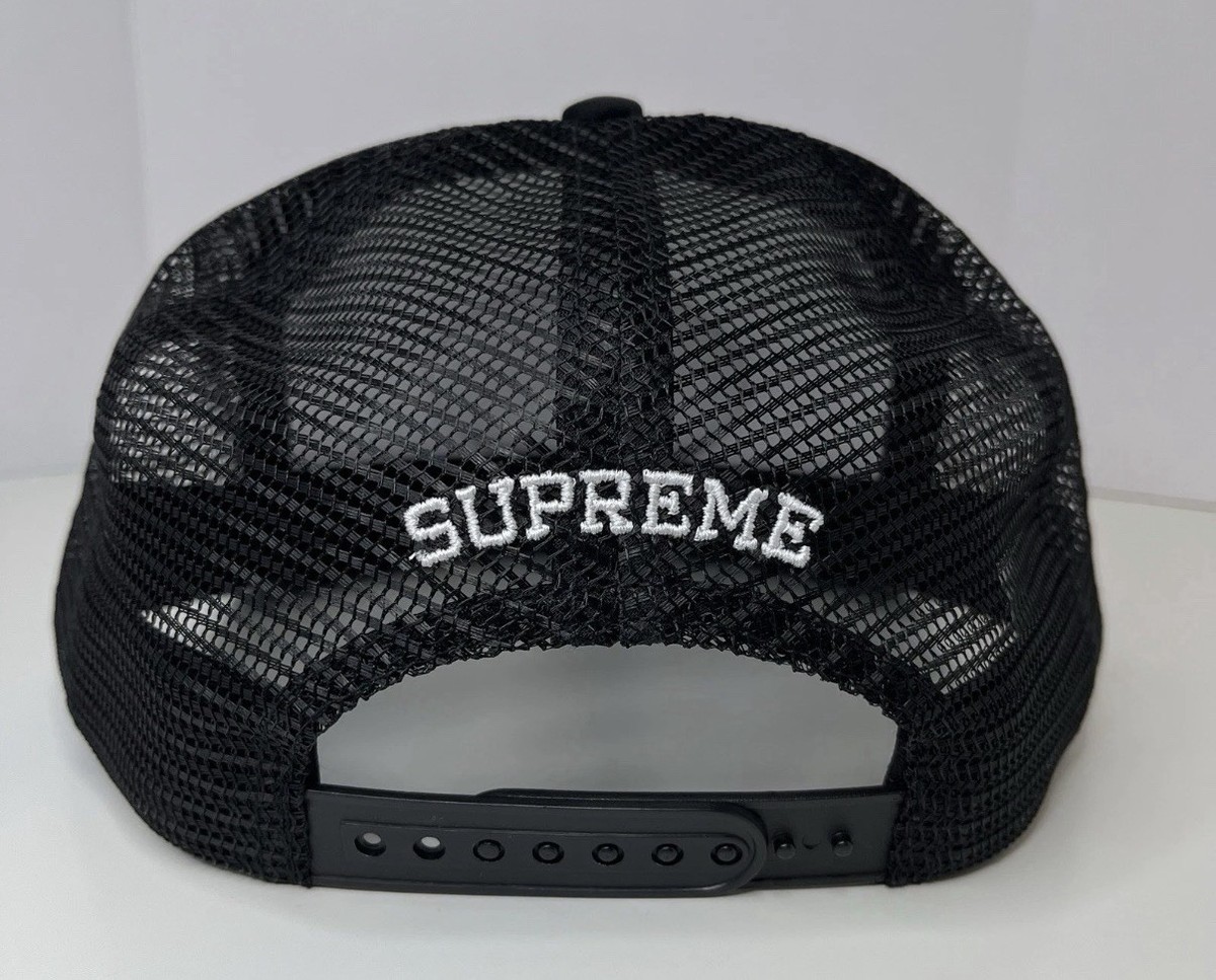 🔥Supreme Playboy Mesh Back 5-Panel| Black| Trucker Hat| SS26| IN