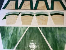 27 Pcs Assorted Stained Glass For Crafts