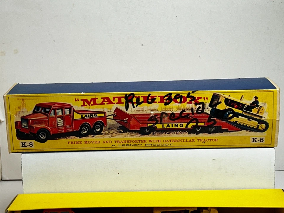 Matchbox Super Kings No. K-8 Prime Mover & Caterpillar Tractor with Original Box - Image 2 of 4