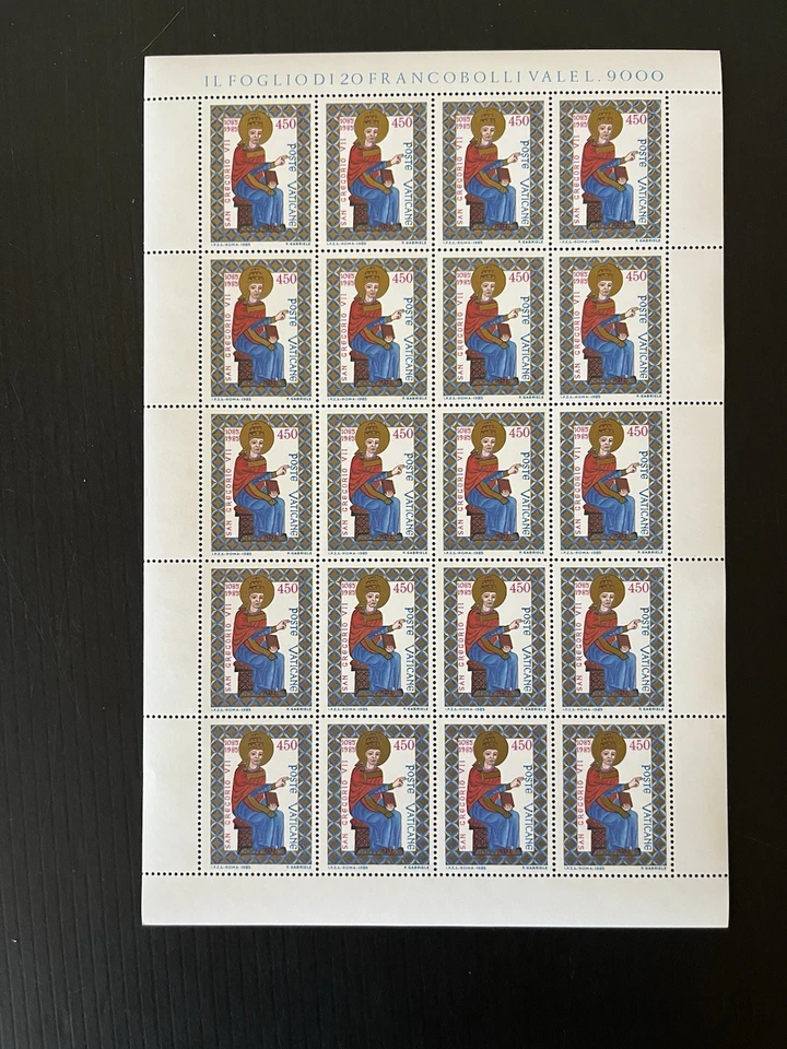VATICAN CITY - 1985,  900th Anniversary of Pope Gegor's Death, 3 Sheets - MNH - Image 3 of 4