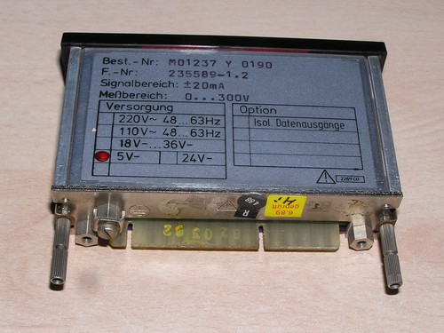 Unused - Siemens M01237 Y 0190 Digital Indicator 96 x 24 0-300V w/o original box - Picture 3 of 5