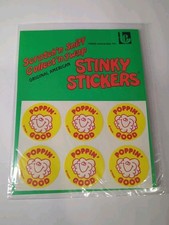 TREND 80s Stinky Stickers Vintage Scratch N Sniff Sealed Popcorn Poppin' Good 