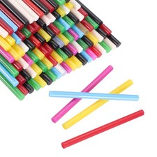 100pcs Mini Glue Stick 0.3"x3.9" High-Stick Hot Glue Gun Sticks, Mixed Colors 0.18 per stick