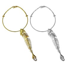 Unconventional Fish Necklace Premium Metallic Finish Statement Party Jewelry