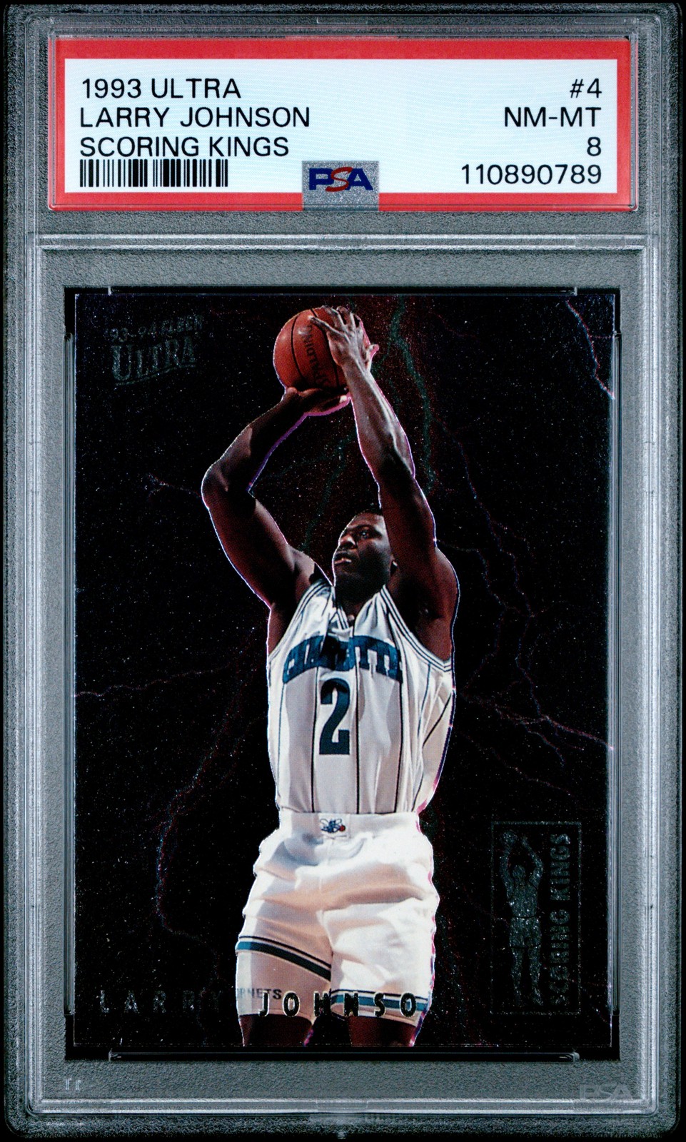 1993 Ultra Scoring Kings #4 Larry Johnson Scoring Kings (PSA 8)