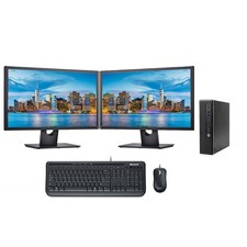 Dell PC Dual Trading Office Computer Setup - Intel i5 16 GB RAM 2 TB SSD - W10 Pro