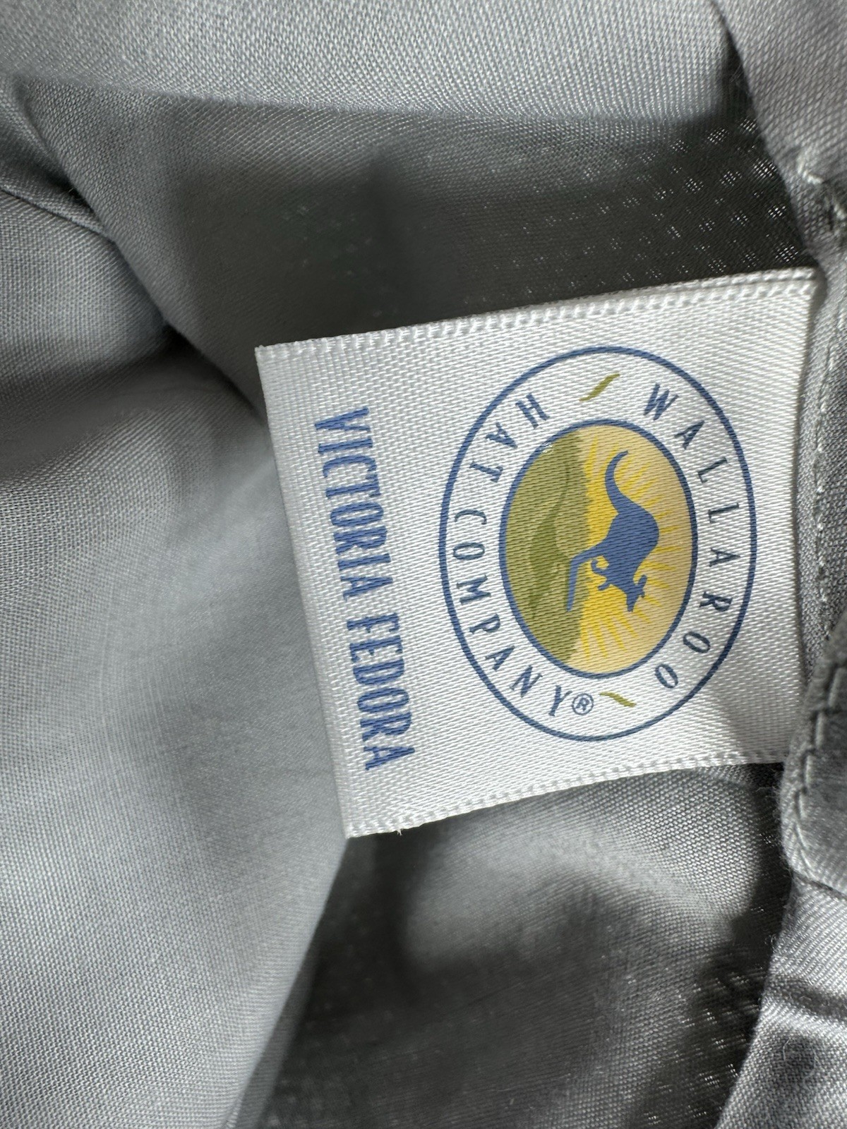 Wallaroo Vitoria Fedora Hat Adjustable Light Grey… - image 13