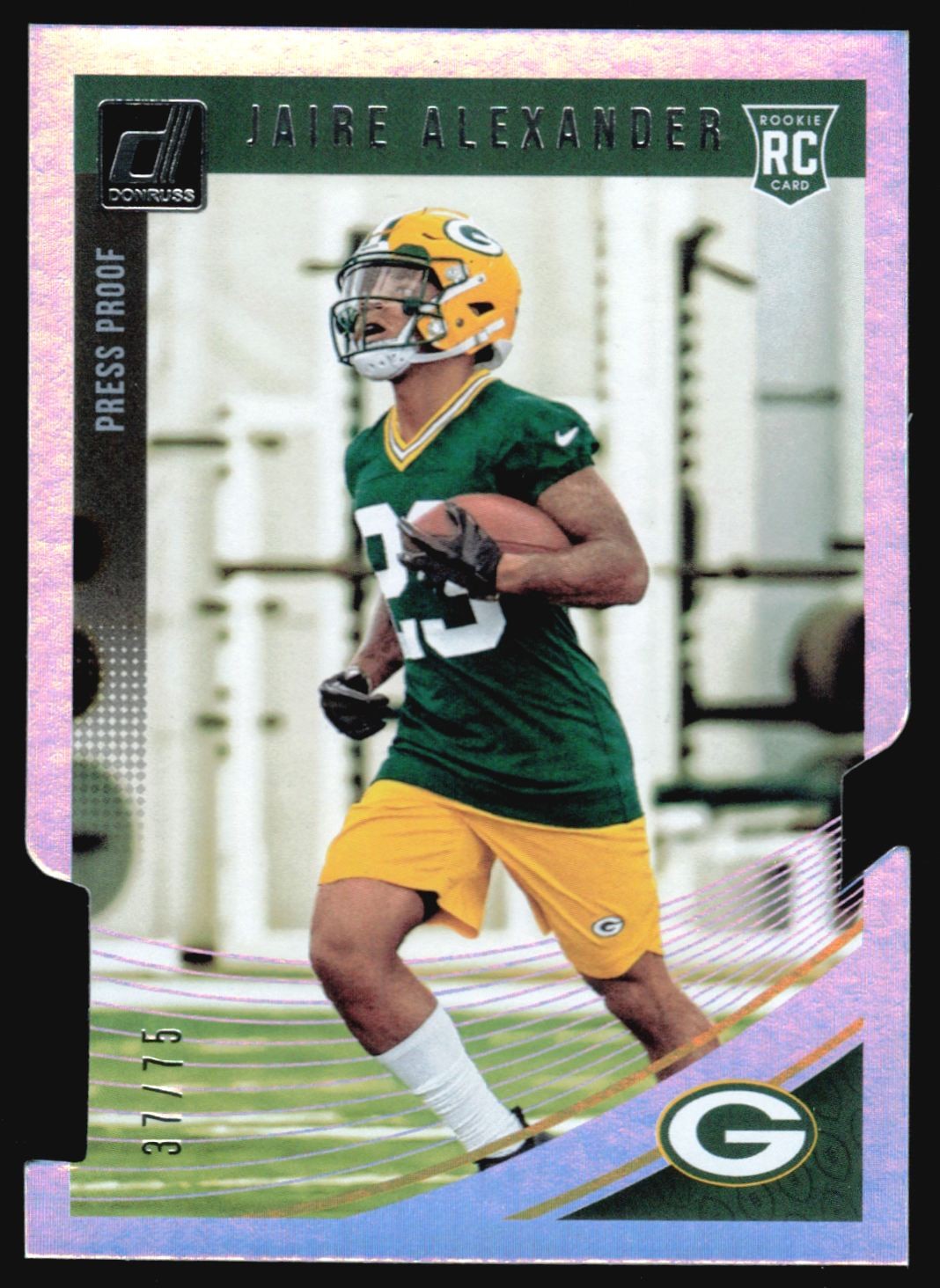 2018 Donruss Press Proof JAIRE ALEXANDER Silver Foil Die-Cut Rookie /75 #359