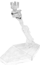 2 Pack Bandai Hobby Action Base 2 Display Stand (1/144 Scale), Clear Gundam