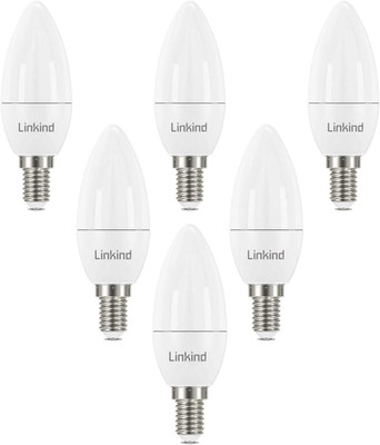 Linkind E14 Kerzenlampen 7W, 60 Watt Ersetzt, 806Lm 2700K Warmweißes Licht E14 L