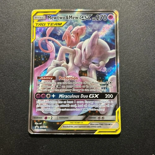 Pokémon TCG Mewtwo & Mew GX SM191 Tag Team Black Star Promo Sun & Moon