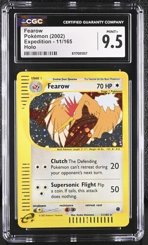 Fearow graded CGC 9.5 for sale on eBay