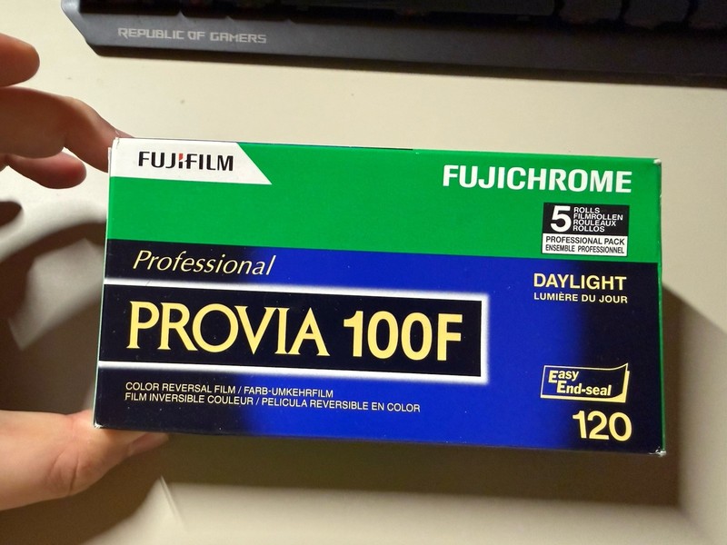 Fujifilm Provia 100f 120 Color Reversal Film Expired On 08/2025