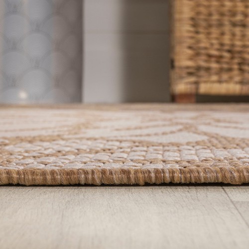 SMB110I-3 Zinnia Modern Floral Textured Weave Indoor Outdoor Area-Rug, Bohemi... - Picture 6 of 6