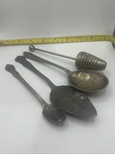 Misc 4 Piece Lot Of silver plate Silverware 