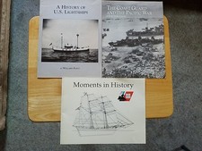 U.S. Coast Guard Book Lot Moments in History History Of Lightships Pacific War