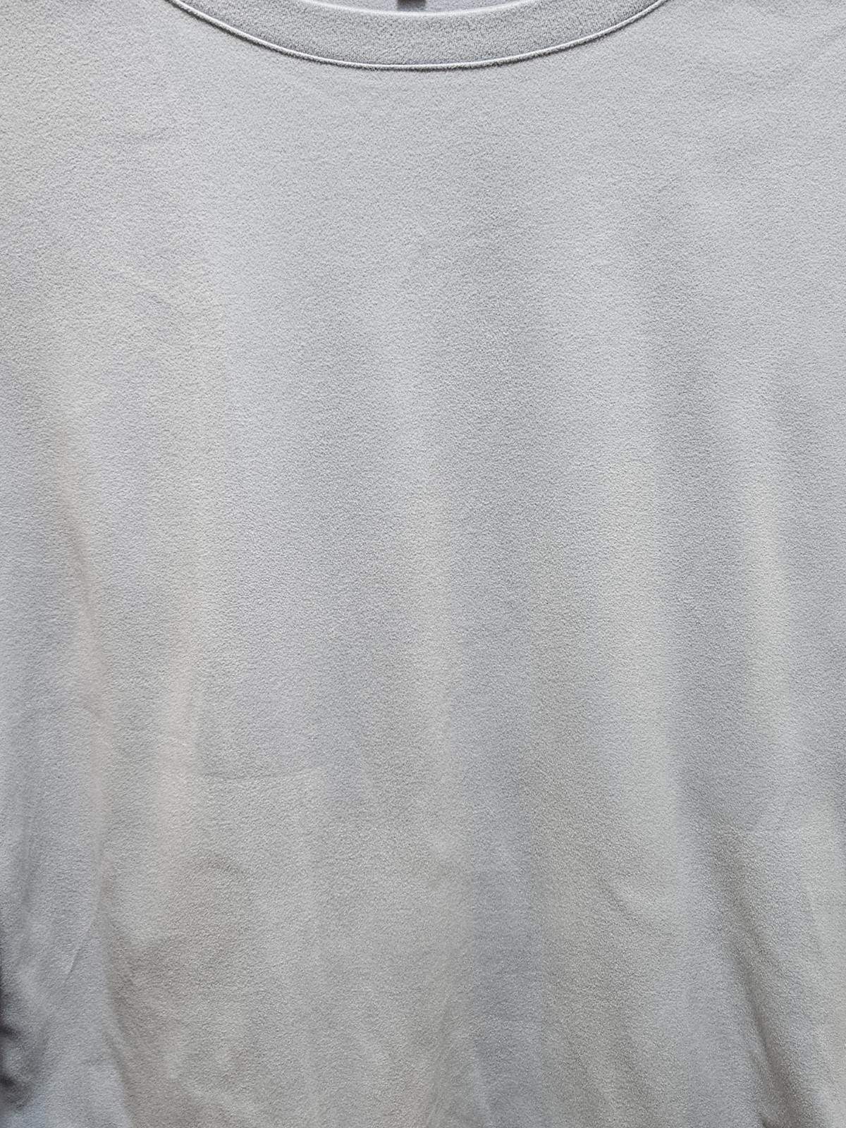 Womens Light Blue Large Top Solid Soft Plain Prac… - image 7