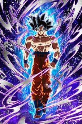 Dragon Ball Poster Goku Ultra Instinct Incomplete walk Poster print 11"x17"