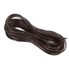 2mm Round Braided Leather Cord for Crafts Jewelry Making, Dark Brown(10 Yards)