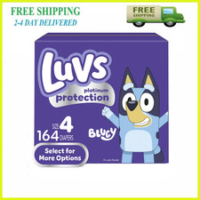 Luvs Platinum Protection Baby Diapers Size 4 164 Count Leak Barrier Box